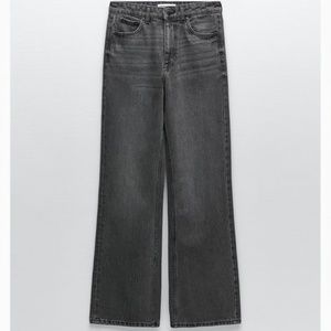 Zara ZW The 90's Wide Leg Jean. 27 (US 4) Gray